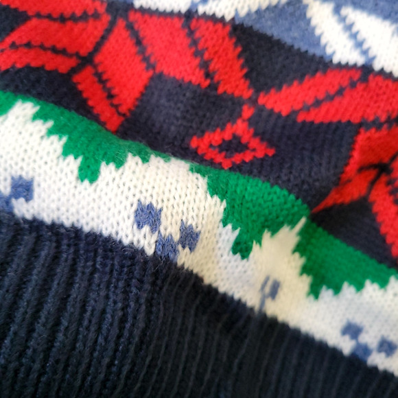 Pull&Bear Winter Holiday Crew Neck Knit Acrylic Blend Sweater Men Sz S - Picture 3 of 7